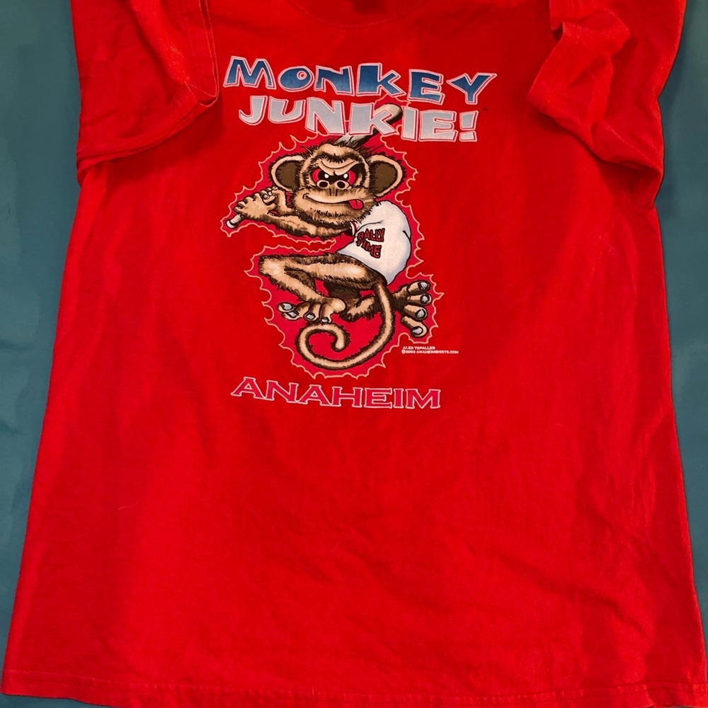 Gildan Red Monkey Junkie T-Shirt